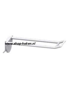 Schuifhaak dubbel vv smalle houder plastic