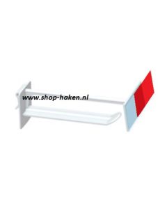 Plastic dubbele gesloten schuifhaak vv pendel tbv prijsschild