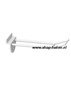 Lamel dubbele plastic haak vv brede houder