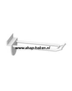 Lamel dubbele plastic haak vv smalle houder