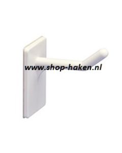 Plastic enkele kleef haak