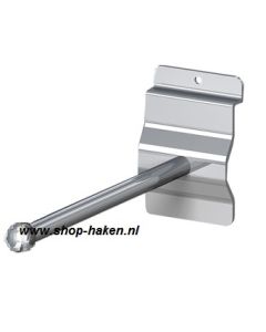 Lamelhaak chroom met front nop