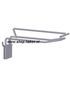 Klaphaak dubbel vv etiketdrager Ø4.8 D.200 mm LA15