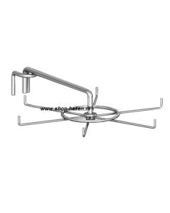 Spin tbv draagbalk D.254 dia 8 mm  chroom