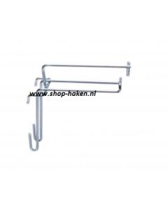 Rasterhaak vv productstop/pendel dubbel Ø4.8 mm
