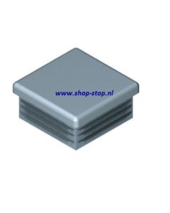 Stijldop plastic 30x30x1,5 zwart
