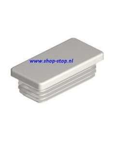 Stijldop plastic 80x30x1,5 wit