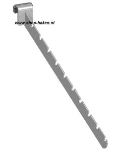 Noppenhaak (uitgezaagd) schuin D420 in chroom