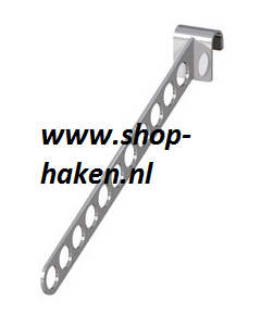 Gaten haak (11) schuin in chroom dia 4 mm