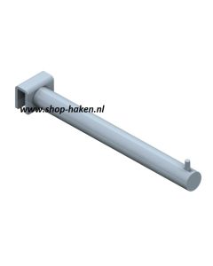 Confectiehaak rond tbv beugel/balk in RVS