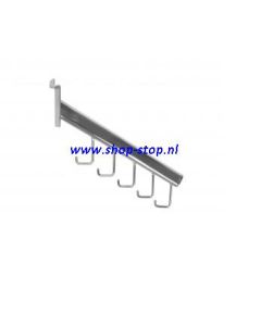 Tassenhaak tbv lamellenwand chroom
