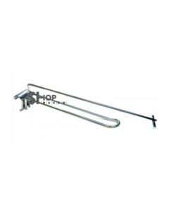 Dubbele klemhaak tbv ovaal 1530 balk vv pendel dia 4.8 mm, glansverzinkt, voor rond