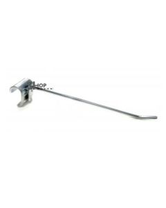 Enkele klemhaak tbv ovaal 15*30 chromen draagbalk diameter 4.8mm chroom