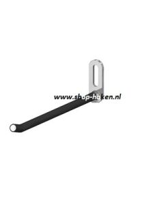 Gereedschaphaak voorzijde schuin vv rubber Ø4mm 
