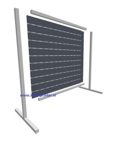 Frame voor slatwall gondola in Ral 9005