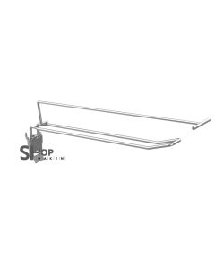 Klaphaak dubbel vv etiketdrager Ø4.8 D.200 mm LA15
