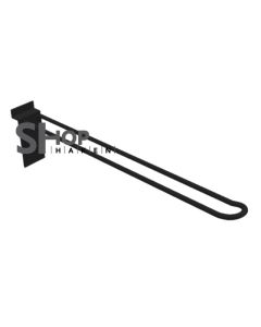 Lamelhaak dubbel 200 mm in Ral 9005