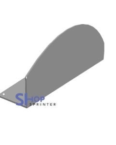 Metalen productstopper voor houtlegbord in Ral 9006