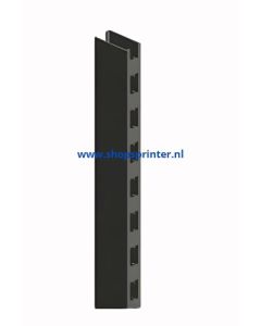 Stijl enkele perforatie 2410x30x30 2-zijdig Ral 7015