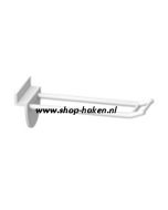 Lamel dubbele plastic haak vv smalle houder