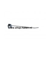 Enkele haak D.200*4.8mm tbv rechte gesl.draagbalk 15*30