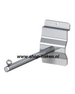 Lamelhaak chroom met boven nop