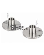 Brilplug voor brilpunthaken in Alu mat nikkel