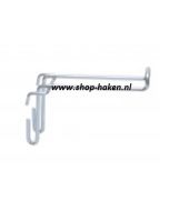 Rasterhaak vv productstop dubbel Ø4.8 mm