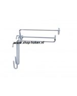 Rasterhaak vv productstop/pendel dubbel Ø4.8 mm