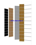 Slatwall H.1200 x B.200 x D.19mm met Alu.profiel om 100 mm