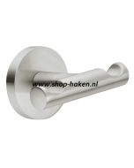 Paskamer dubbele haak in alu look H55 B90 D60 mm