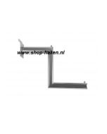 Z-haak tbv lamellenwand chroom