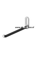 Gereedschaphaak voorzijde schuin vv rubber Ø4mm 