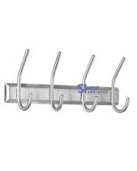 Garderobe aan wand in zilver